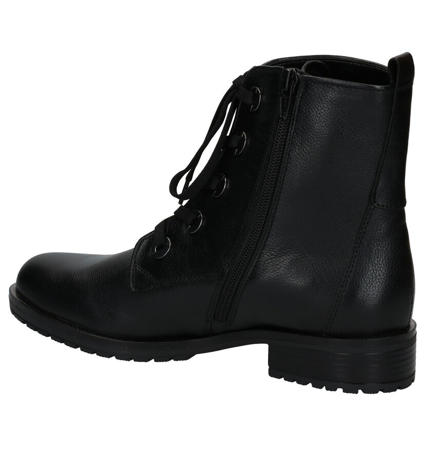 Gabor OptiFit Zwarte Boots in leer (282302)