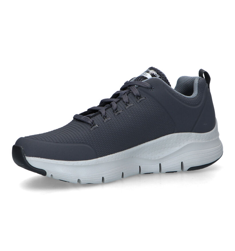 Skechers Arch Fit Titan Baskets en Bleu pour hommes (340805) - pour semelles orthopédiques