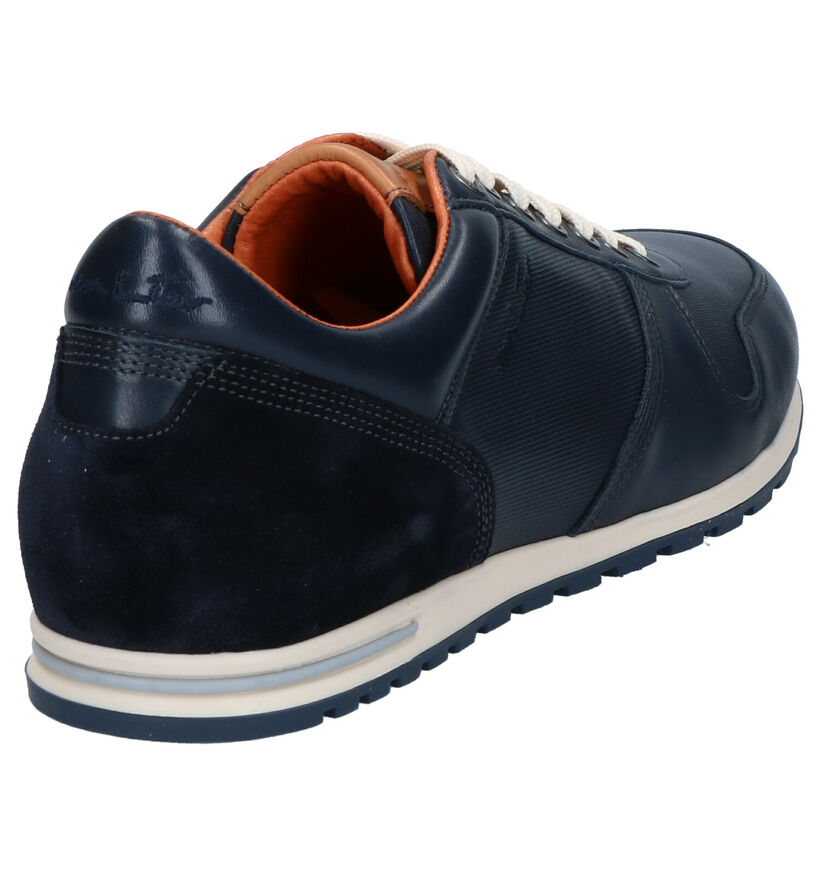 Van Lier Chaussures basses en Bleu foncé en cuir (272949)