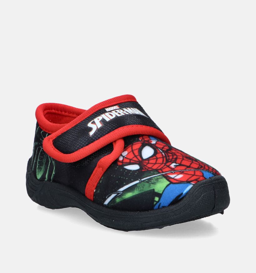 Spiderman Pantoufles fermées en Noir pour garçons (347216)