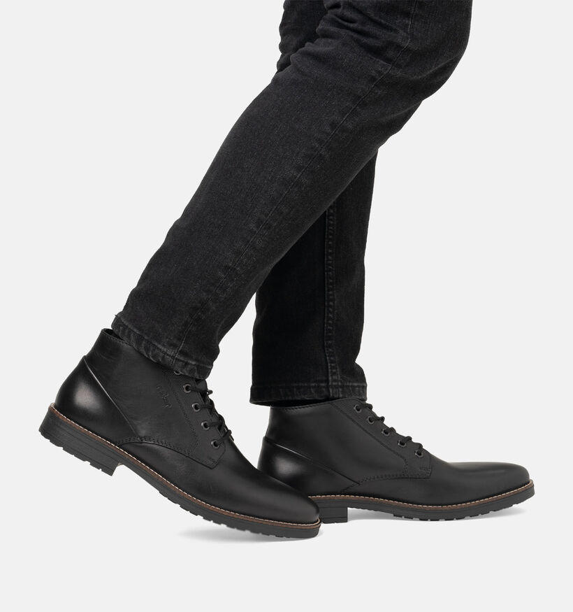 Rieker Zwarte Geklede Hoge Schoenen voor heren (360457)