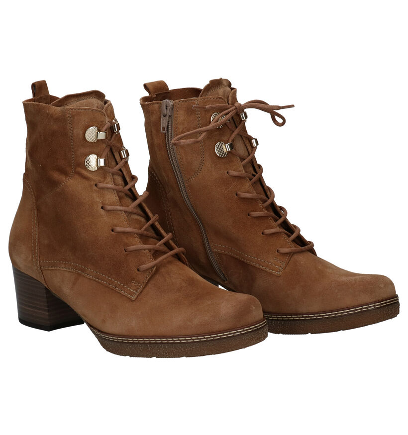 Gabor OptiFit Bottillons à talons en Cognac en daim (297248)
