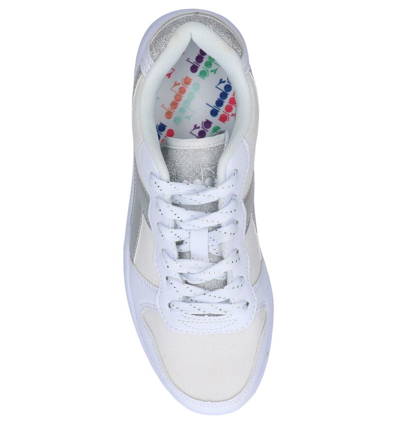 Diadora Playground Witte Sneakers in kunstleer (267943)
