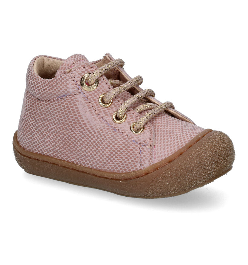 Naturino Cocoon Gouden Babyschoenen in leer (307198)