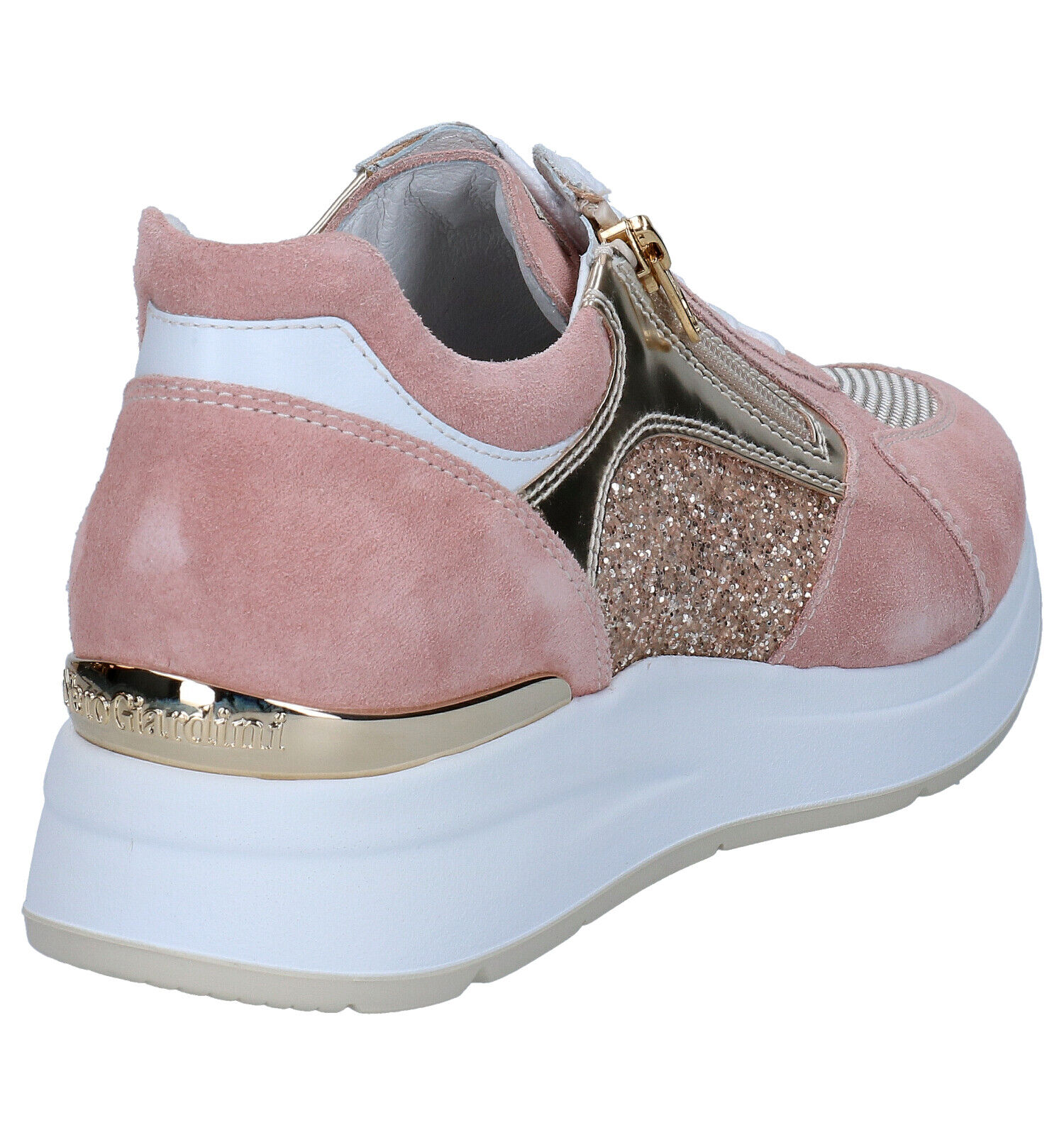 NeroGiardini Roze Veterschoenen Dames Sneakers Online op TORFS.BE