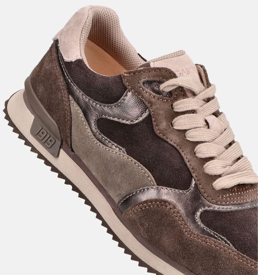 Gabor Comfort Taupe Sneakers voor dames (378275) - geschikt voor steunzolen