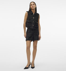 Vero Moda Clever Zwarte Tweed short voor dames (349053)