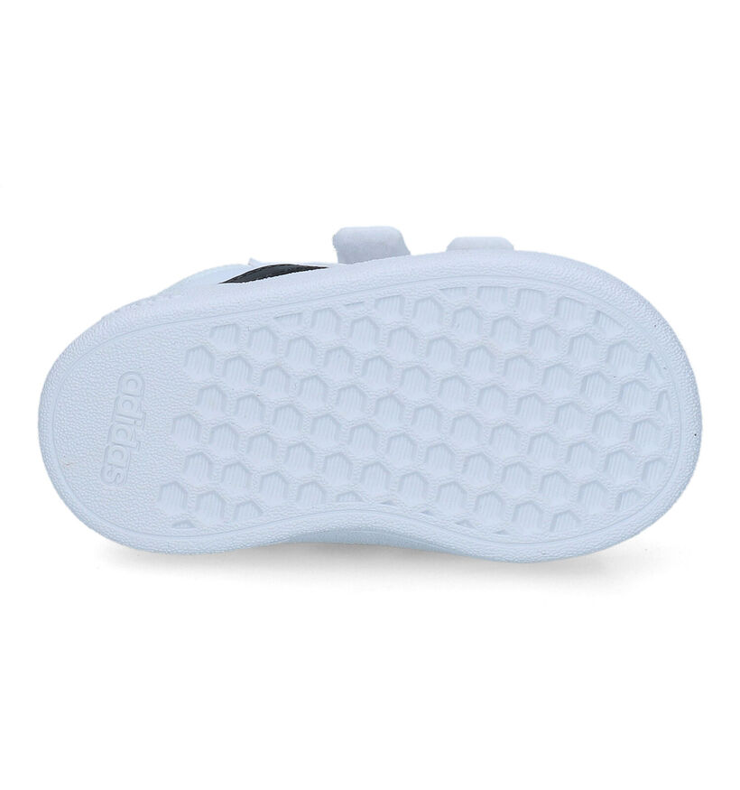 adidas Grand Court 2.0 Baskets en Blanc pour garçons, filles (314998) - pour semelles orthopédiques