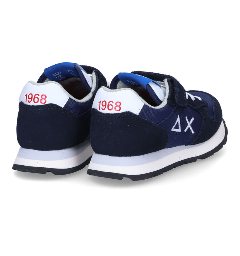 Sun 68 Blauwe Sneakers in stof (306561)