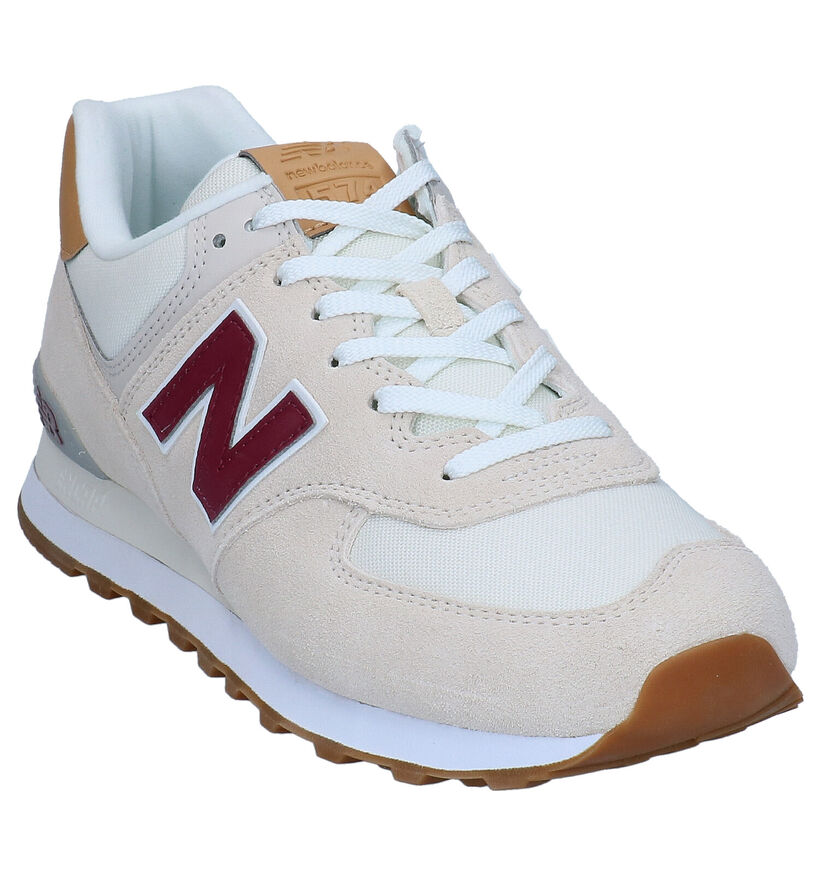 New Balance ML 574 Baskets basses en Gris pour hommes (353357) - pour semelles orthopédiques