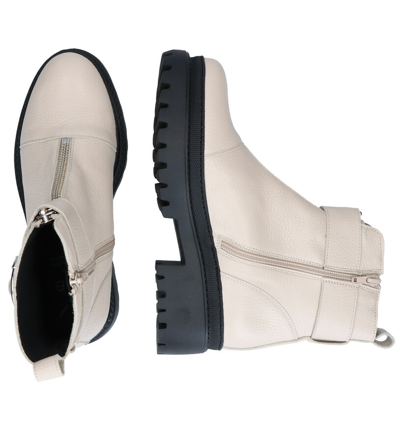KMB Ecru Boots in leer (298925)