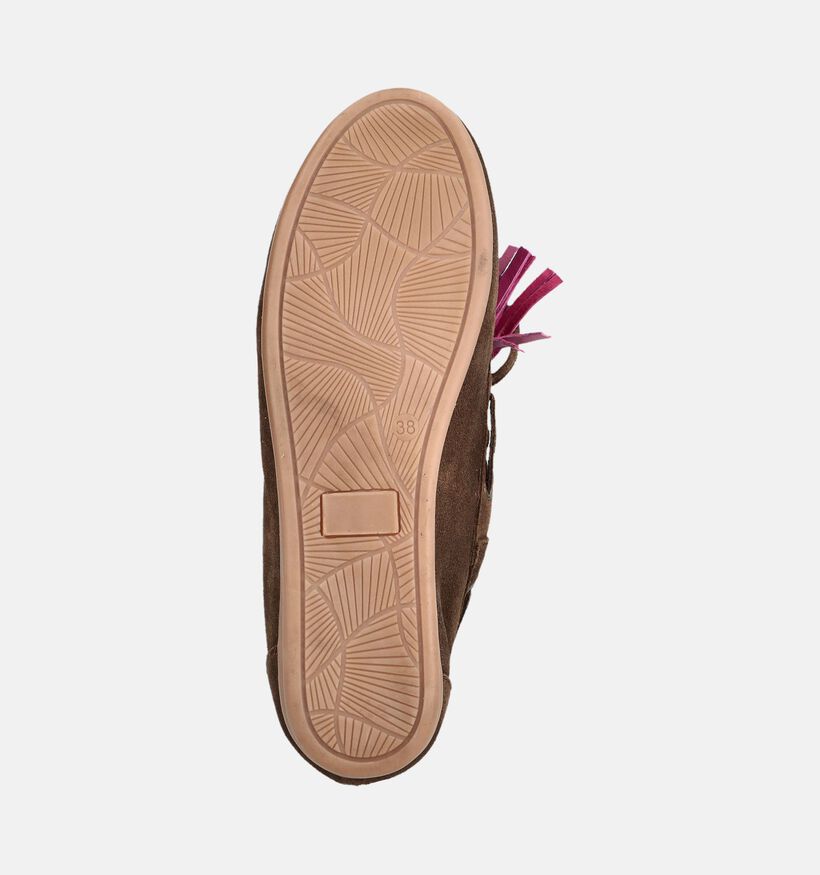 PS Poelman Bruine Bootschoenen voor dames (381328)