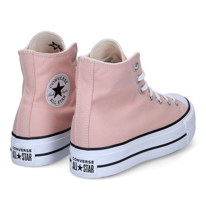 Converse CT All Star Lift Canvas Platform Baskets en Rose pour femmes (302636)