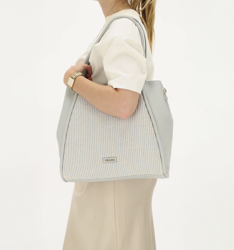 Charm London Paris Lichtblauwe Shoppertas voor dames (374802)