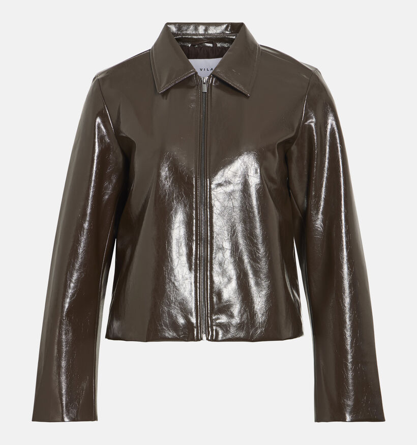 Vila Shinny Donkerbruine Korte Jas voor dames (378480)