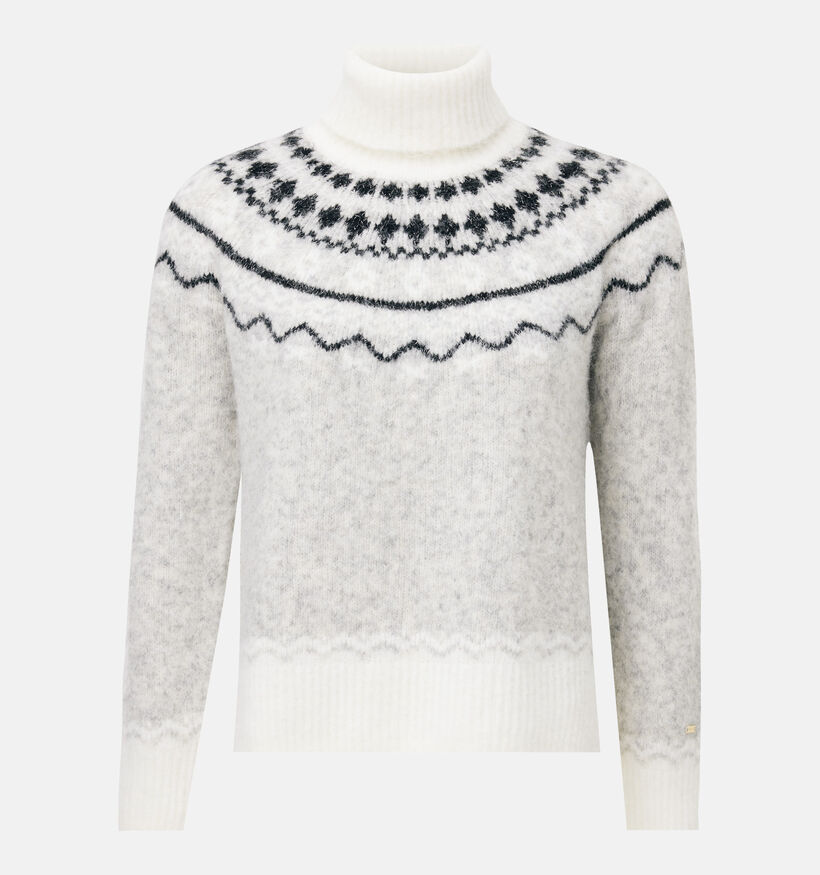 Mexx Nordic Jacquard Grijze Coltrui voor dames (380724)