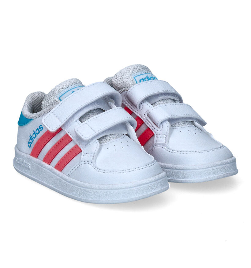 adidas Breaknet Witte Sneakers in kunstleer (318926)