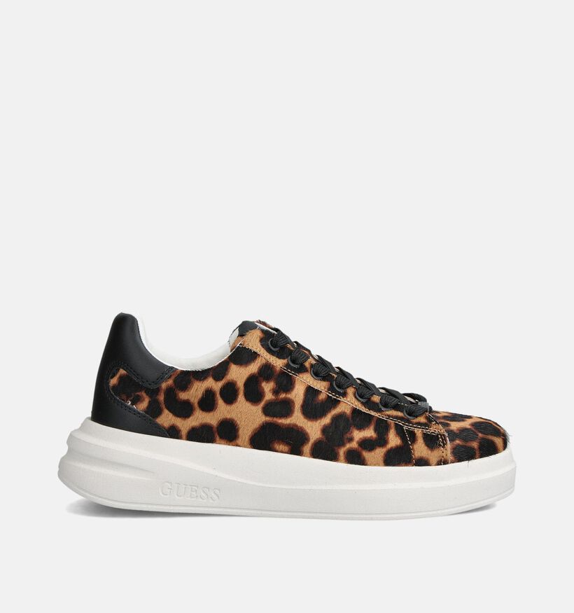 Guess Elbina Bruine/Leopard Sneakers voor dames (359545) - geschikt voor steunzolen