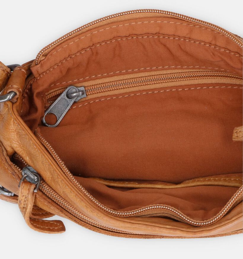 Hide & Stitches Sac port&eacute; crois&eacute; en Taupe pour femmes (333152)