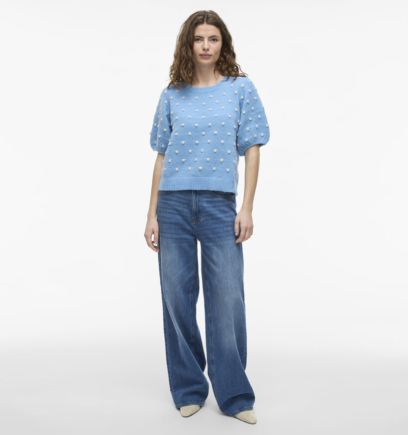 Vila Dottie Blauwe Gebreide trui voor dames (351797)