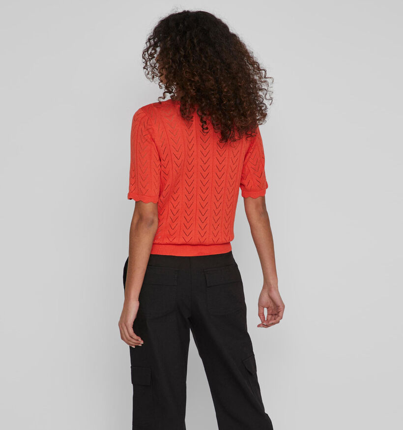 Vila Shelley Pull en Vert pour femmes (323694)