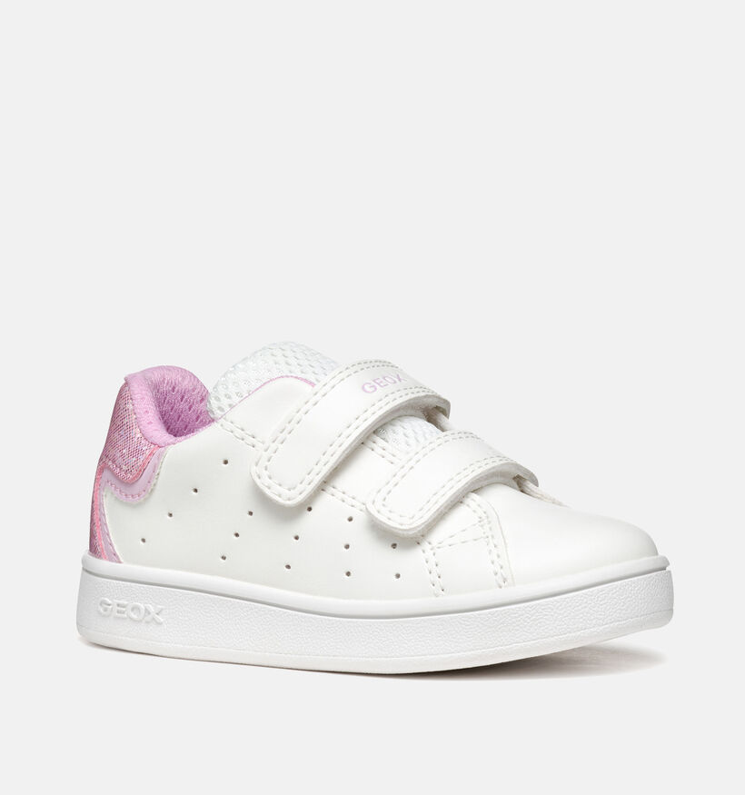 Geox Baskets pour b&eacute;b&eacute; en Blanc pour filles (369995) - pour semelles orthop&eacute;diques