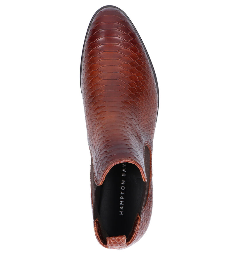 Hampton Bays Cognac Chelsea Boots in leer (277834)