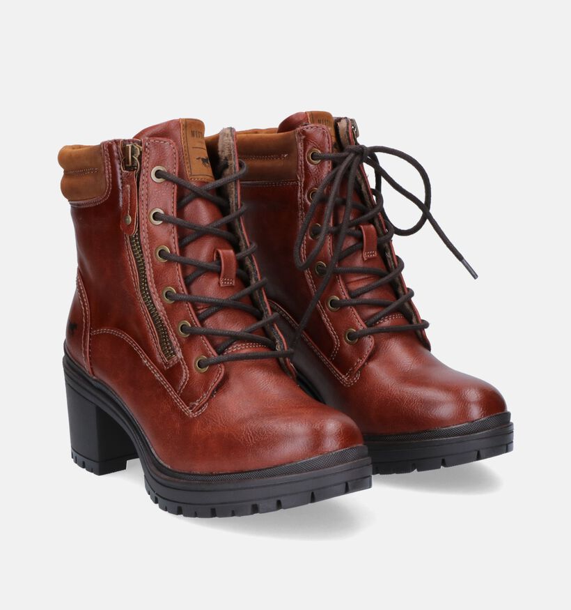 Mustang Boots à lacets en Marron pour femmes (313791)