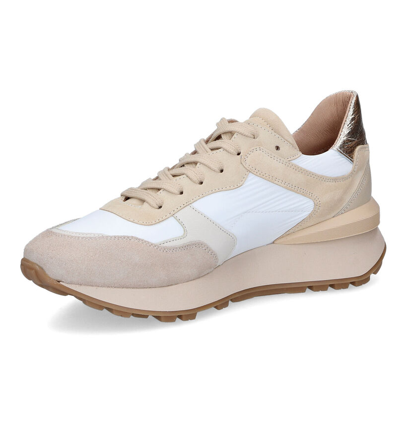 KMB Baskets casual en Beige clair pour femmes (309606) - pour semelles orthopédiques