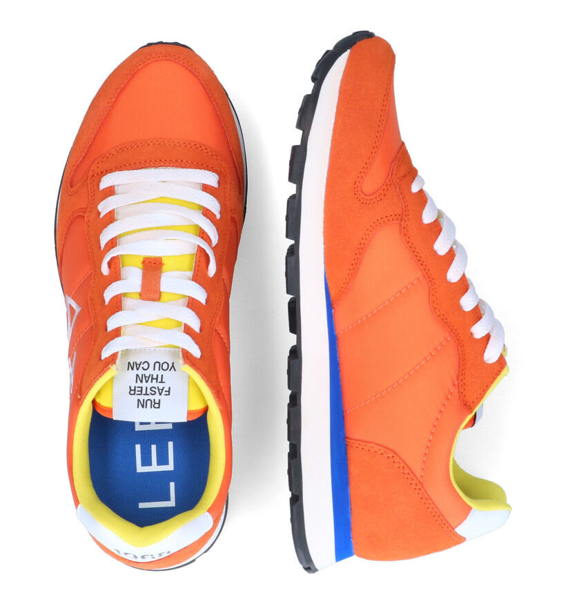 Sun 68 Tom Blauwe Sneakers in daim (304691)