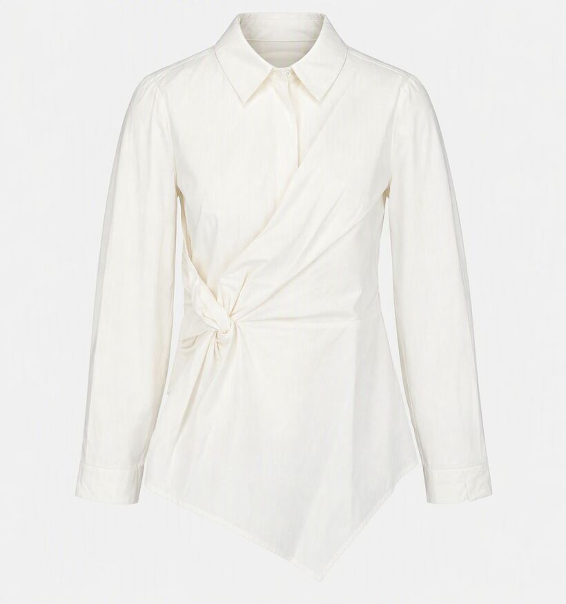Vero Moda Ritta Knot Chemise en Blanc pour femmes (381939)
