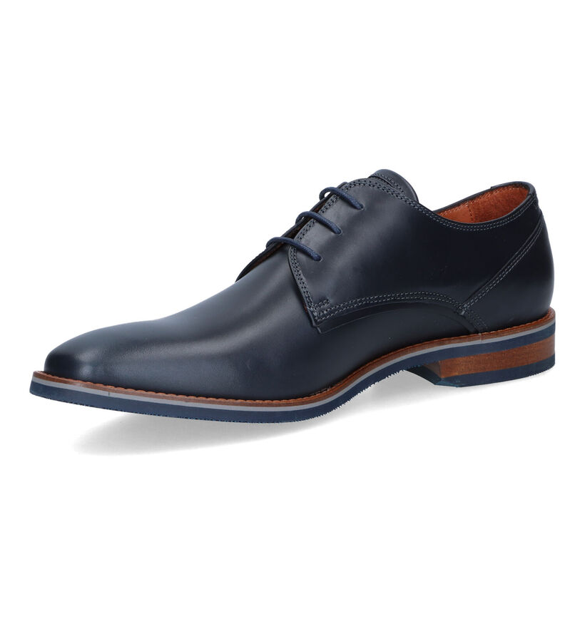 Van Lier Chaussures classiques en Bleu foncé pour hommes (316598) - pour semelles orthopédiques