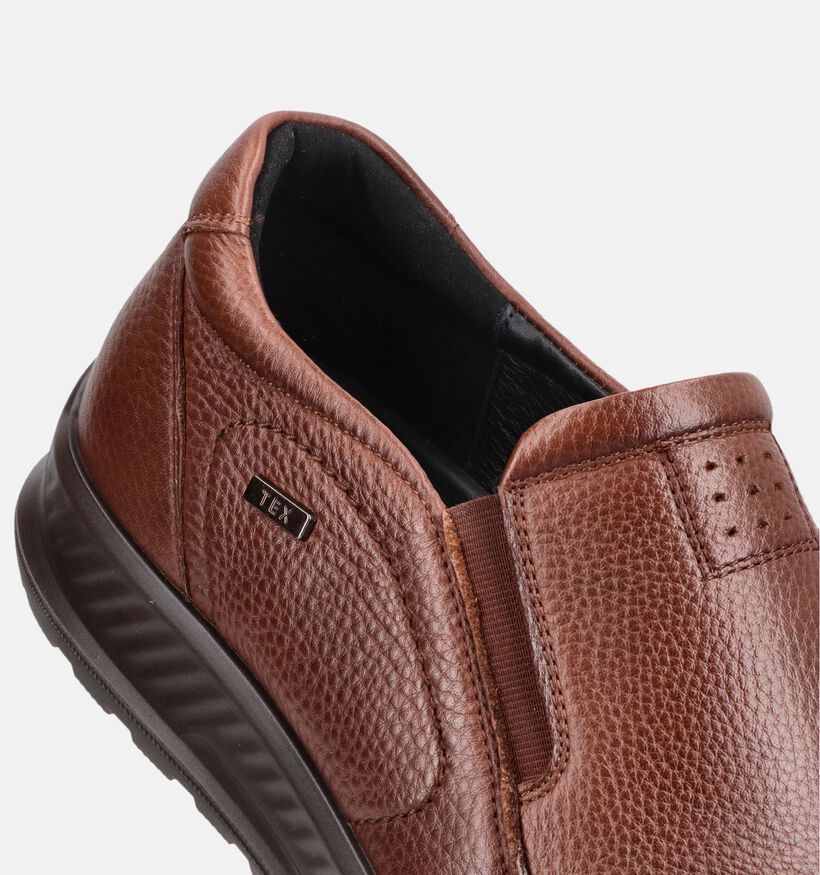 G-Comfort Mocassins en Cognac pour hommes (381388) - pour semelles orthop&eacute;diques