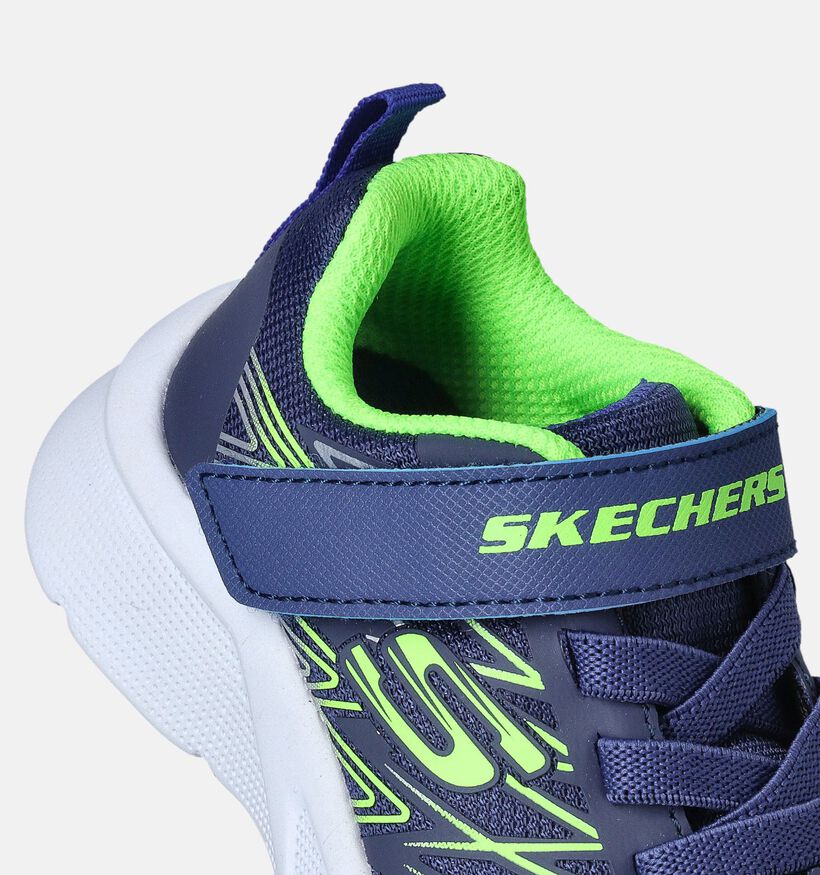 Skechers Microspec Texlor Blauwe Sneakers voor meisjes (361590)