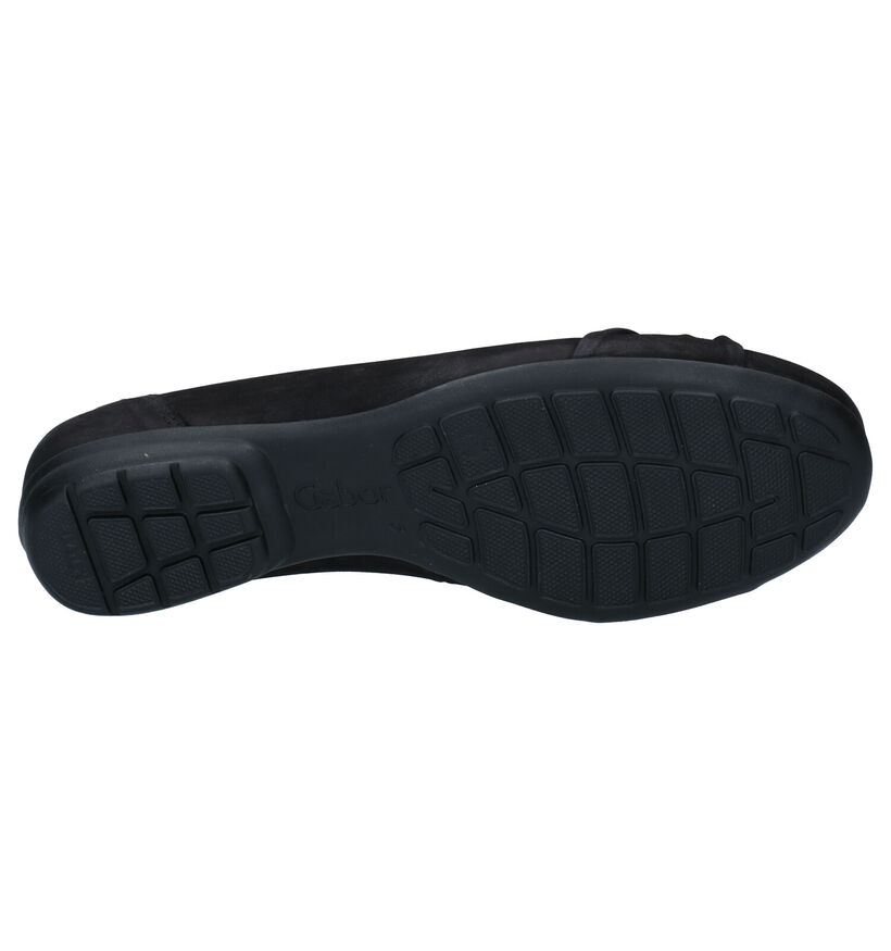 Gabor Easy Walking Ballerines en Noir en nubuck (271649)