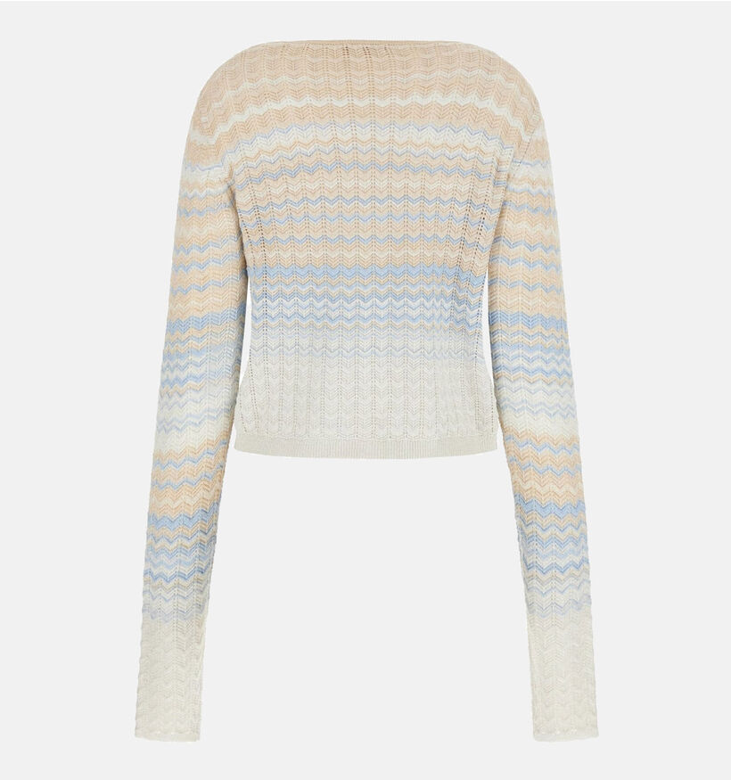 Guess Gilet en Beige/Bleu pour femmes (370371)