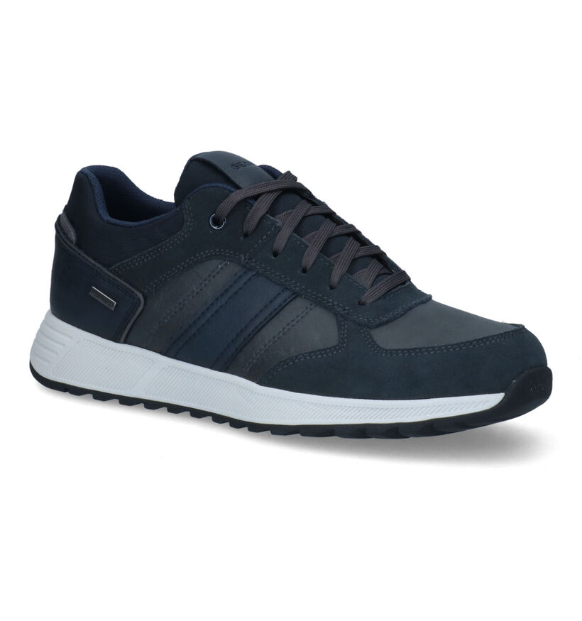 Geox Molveno Zwarte Sneakers in daim (315764)