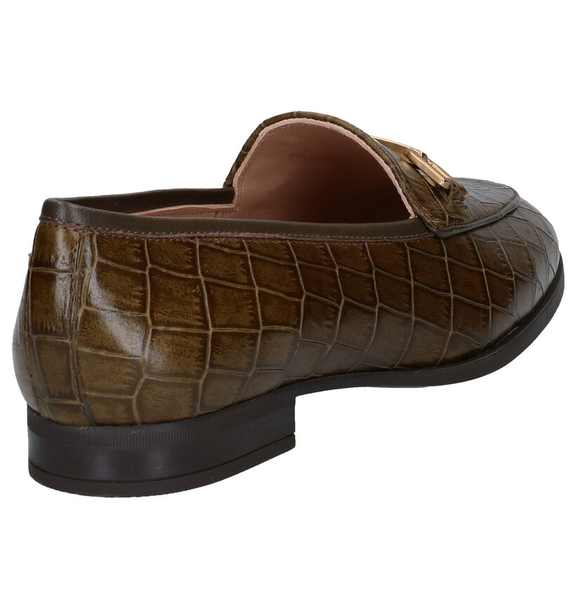 Unisa Daimiel Bruine Loafers in leer (283297)