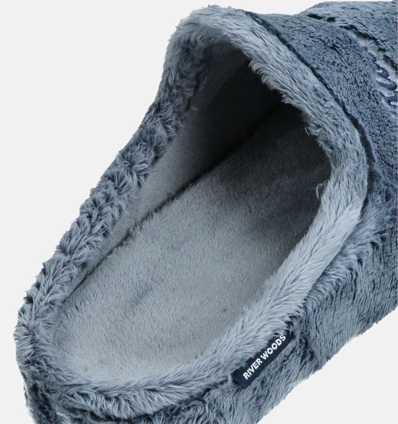 River Woods Bieneke Blauwe Open Pantoffels voor dames (363677) - geschikt voor steunzolen