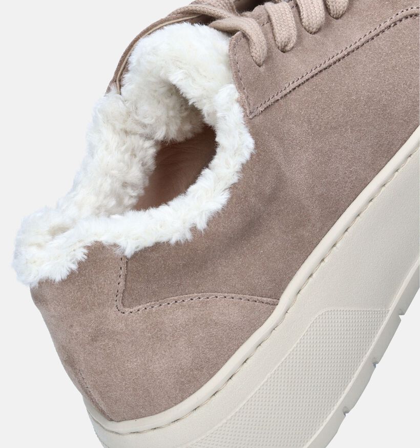 Gabor Best Fitting Beige Veterschoenen voor dames (347043) - geschikt voor steunzolen