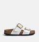 Birkenstock Sydney Cushion Buckle Witte Slippers voor dames (357603)