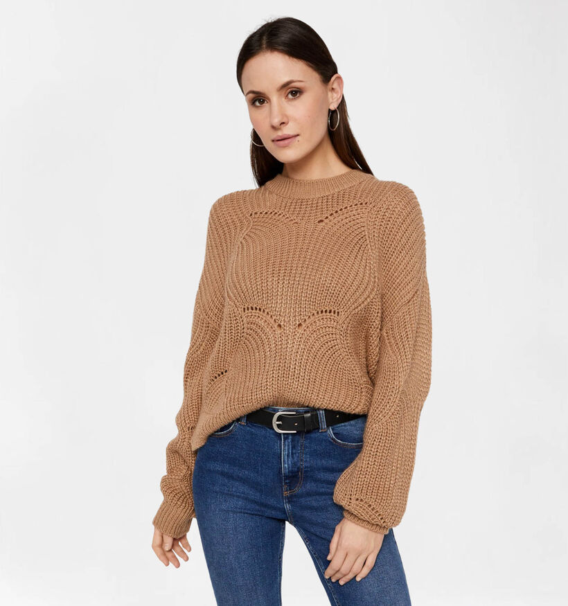 Pieces Benita Pull en Jaune (287638)