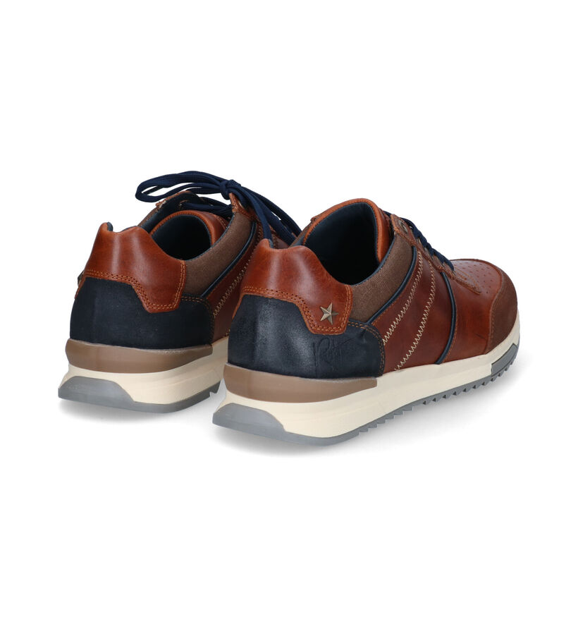 Bullboxer Cognac Veterschoenen voor heren (324232) - geschikt voor steunzolen
