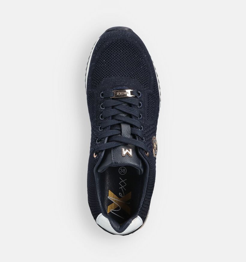 Mexx Gitte Glitter Ellen Donkerblauwe Geklede Sneakers voor dames (367253) - geschikt voor steunzolen
