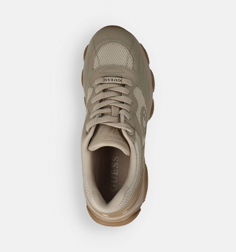Guess Morriz Taupe Sneakers voor dames (362357) - geschikt voor steunzolen