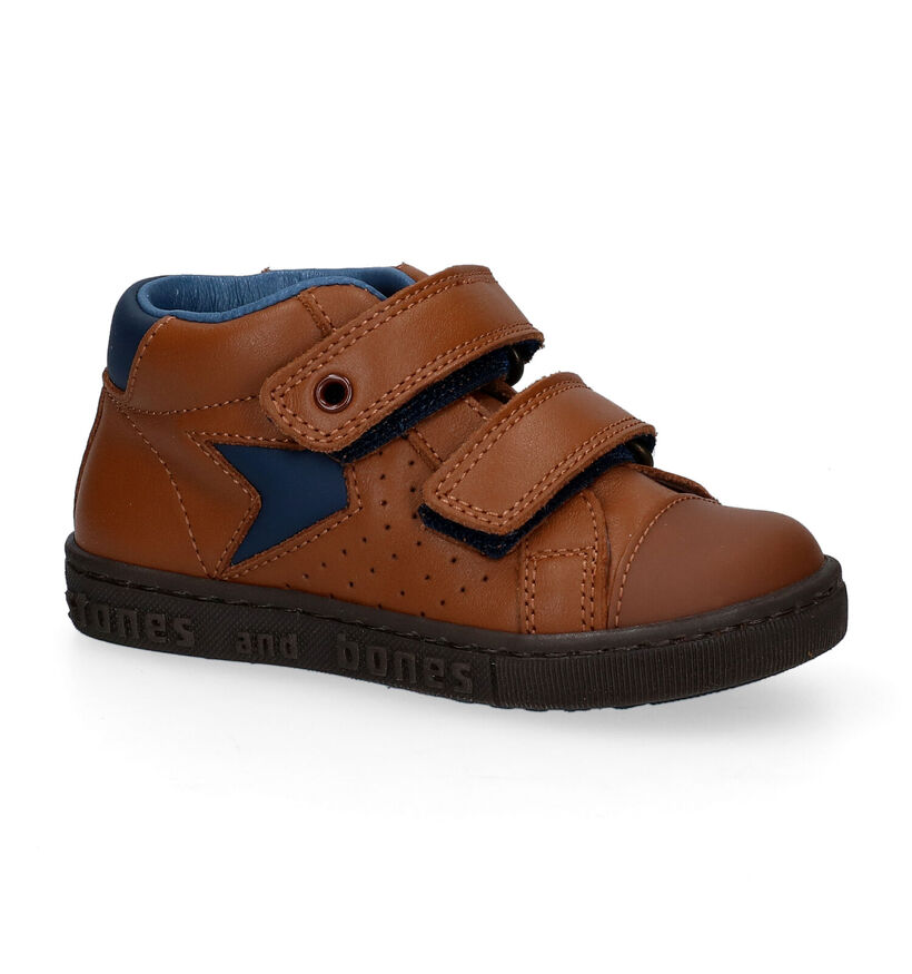 STONES and BONES Meno Bottines en Cognac pour garçons (295171) - pour semelles orthopédiques