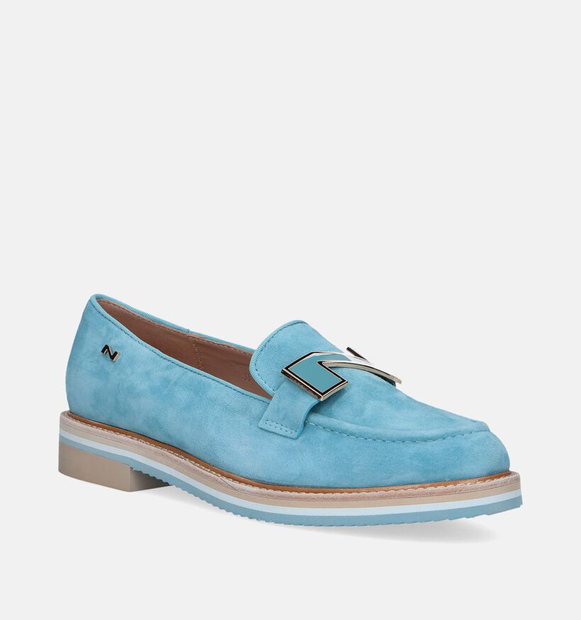 Nathan-Baume Chaussures à enfiler en Bleu clair pour femmes (340409)