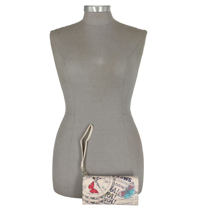 Shagwear Pochette en Beige en simili cuir (232855)