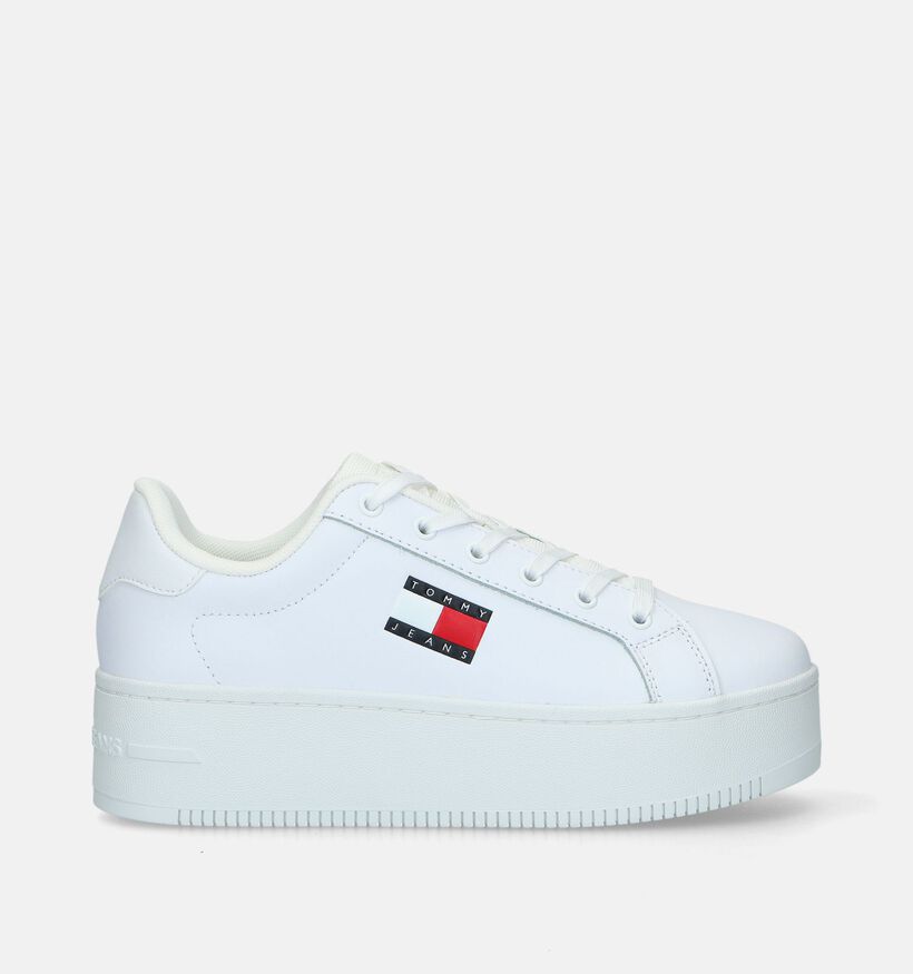 Tommy Hilfiger TJW Flatform Ess Baskets en Blanc pour femmes (334337) - pour semelles orthopédiques