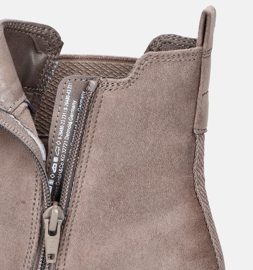 Jana Taupe Chelsea boots voor dames (346394)